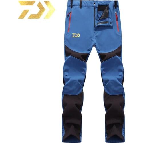 2019 Man Winter Hiking Fishing Pants Autumn Outdoor Pants Thick Warm Fishing Clothing Waterproof Spring DAWA Fishing Trousers