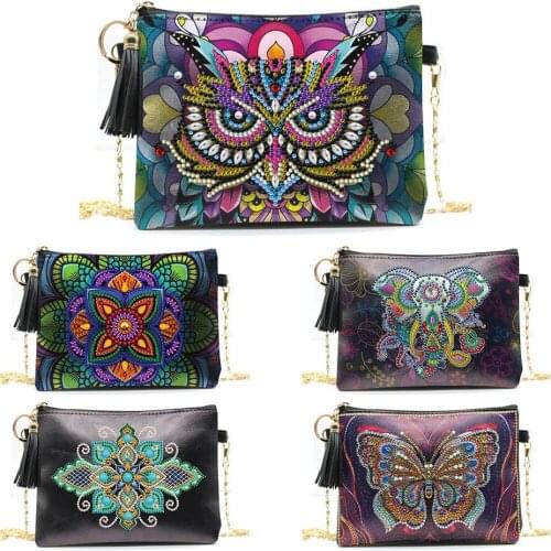 Special Shaped Diamond Painting Bags Wallet Women 5D DIY Diamond Embroidery Butterfly Art Christmas decoration for home