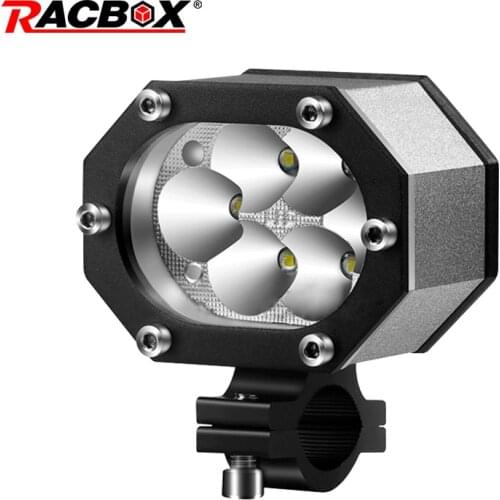 Motorcycle 48W high power chips LED Spot Light high low beam Flashing 6000K White Motorbike Car ATV boat Off Road headlight