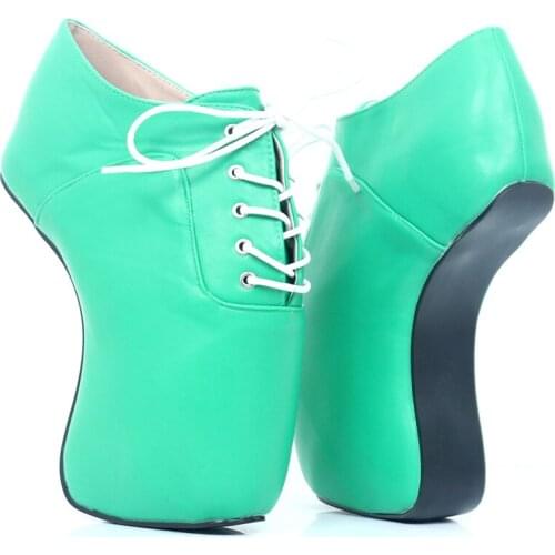 Womens Shoes 7.08in Heel Height Sexy PU Round Toe Hoof Heel Platform Pumps High Heels US size 6-14 No.MT1813