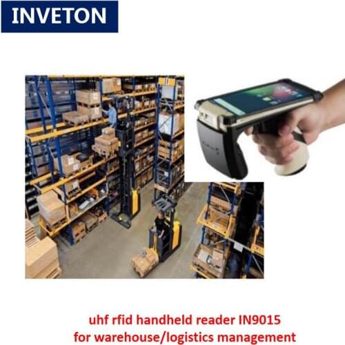 Warehouse Management 7m Mobile 4G customised RFID Reader 1D 2D Barcode Portable Gun Android Handheld UHF RFID Reader