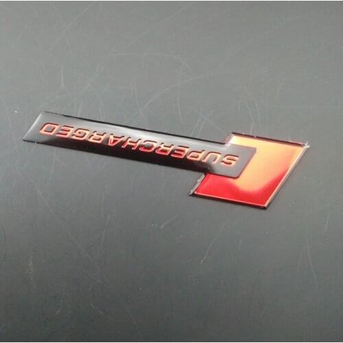 1PCS car aluminum alloy supercharged label shape for Audi Q3 Q5 SQ5 Q7 A1 A3 S3 A4 S4 RS4 RS5 A5 A6 S6 C6 C7 S5 A7 S7 A8