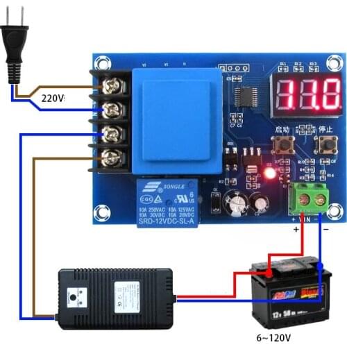 1PCS CNC Lithium Battery Charger Control Switch Charging Protection Board 3.7-120V