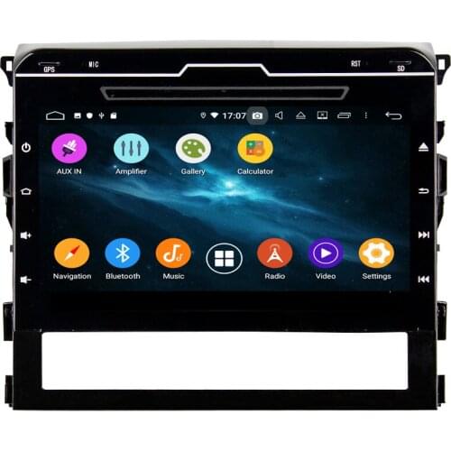 10.1" 6 Core Android 9.0 Car Radio For Toyota Land Cruiser 2016 Car Multimedia Player PX6 Car Audio 2 Din Stereo 4G+64G DSP