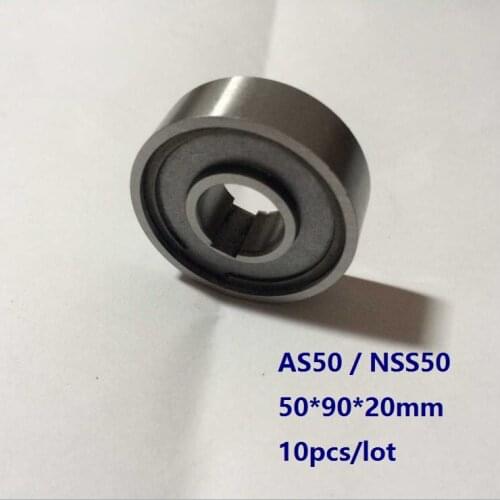 10pcs/lot AS50 NSS50 50×90×20mm One Way Clutch Bearing Roller Type Backstop Bearings 50*90*20mm Freewheel Type Cam Clutch