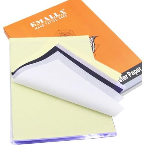 100pcs Newest Tattoo Transfer Paper A4 Size Tatoo Paper Thermal Stencil Carbon Copier Paper Free Shipping