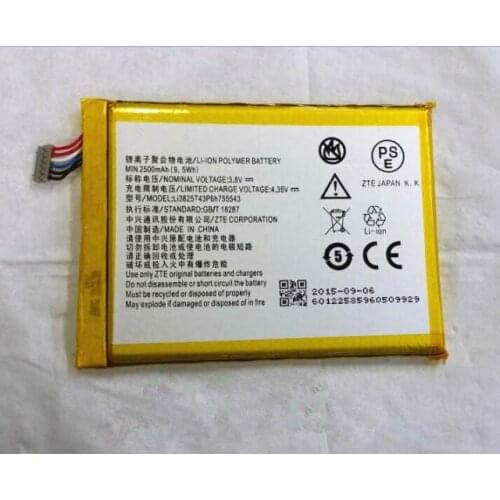 Jinsuli 3.8V 2500mAh LI3825T43P6H755543 For ZTE Q705U Grand S II S221 S251 Battery+track code