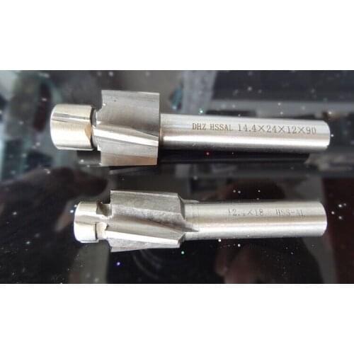 Free Shipping M14 Superhard aluminum belt guide pin flat economic/ sink holes drilling head milling cutter reaming drill