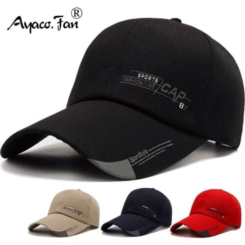 Trucker Hat Adjustable Solid Baseball Cap Men Sunscreen Caps Letter Printed Casual Snapback Sunhat Summer Golf Baseball Hat