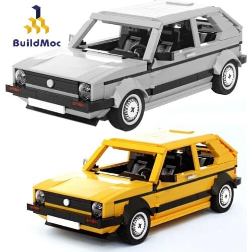 BuildMoc Technical Car MOC Supercar Golf 1:14 Model Building Blocks Technical Super Sport Car Speed Champions Bricks Toy For Boy