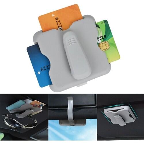 Car Sun Visor Card Organizer Car Glasses Case For Mitsubishi Asx Lancer 10 Outlander Pajero Sport 9 Colt Carisma Galant Grandis