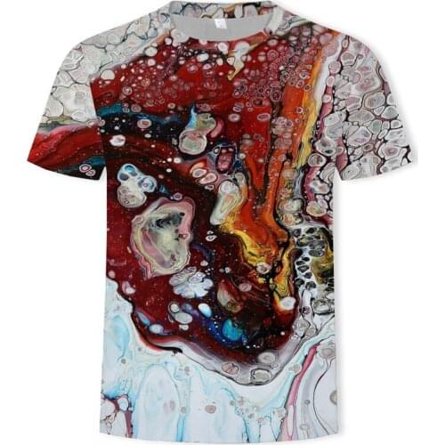 Fashion casual 3D t-shirt funny printing cup pour milk hip hop T-shirt mens T-shirt womens T-shirt summer coat T-shirt