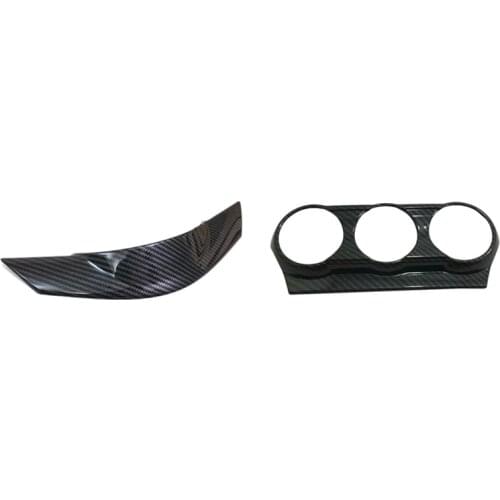 Air Condition Outlet Panel Cover Trim for Mazda CX-3 CX3 2015-18 & Carbon Fiber Steering Wheel Frame Cover