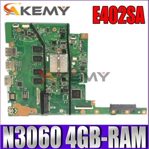 Akemy E402SA Laptop motherboard for ASUS E502SA original mianboard 4GB-RAM N3060 CPU