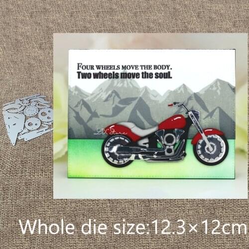 XLDesign Craft Metal Cutting Dies stencil mold Motorcycle decoration scrapbook Album Paper Card Craft Embossing die cuts