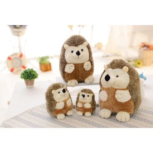 Lovely cartoon brown hedgehog plush toy soft doll throw pillow kids toy,birthday gift b2744