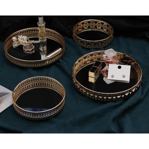 Jewelry Storage Womens Cosmetic Organizer Iron Living Room Restaurant Decorative Ornaments Shelf Makeup Accessories Home Items