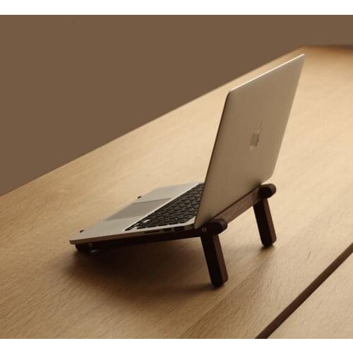 Wooden Support Notebook Desk Creative Desktop Office Home Storage Holder Convenient to Carry Nice for Travel