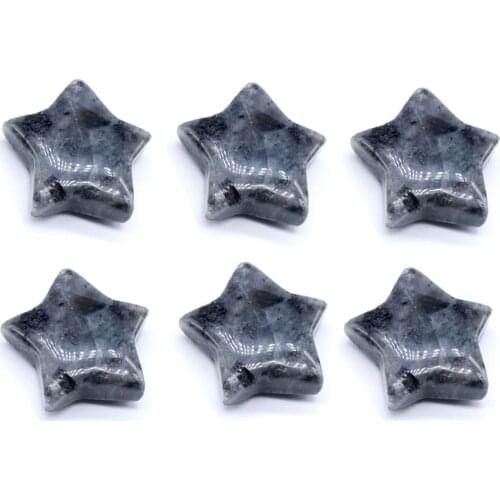 Natural ShimmerStone Fashion five-pointed star no hole pendants for jewelry making Accessories Wholesale 6pcs/lot free shipping