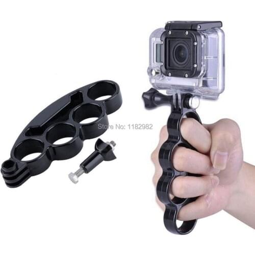 Handheld Plastic Knuckles Fingers Grip Ring Monopod Tripod Mount for GoPro Hero 4/3+/3/2/1 SJCAM Sport Camera