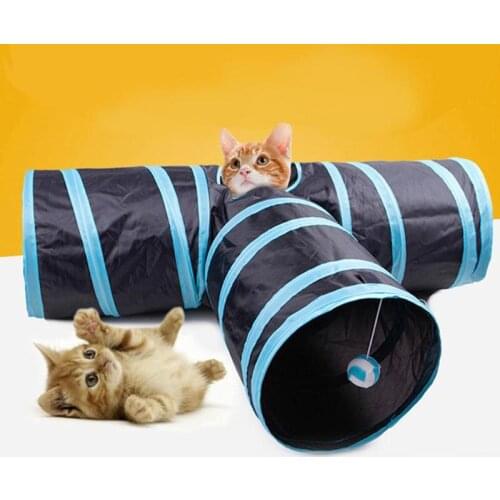 2/3/4/5 Holes Pet Cat Tunnel Toys Foldable Pet Cat Training Toy Interactive Tube Fun Toy For Cat Rabbit Animal Play Tunnel Tube