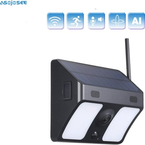 Ip66 outdoor solar battery camera WiFi IP camera wall light garden camera wide-angle for garden patio yard courtyard path