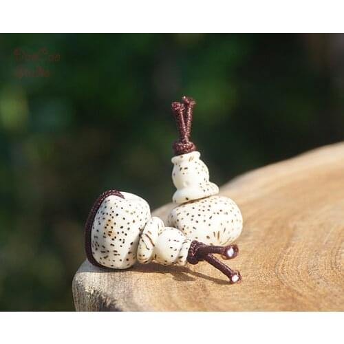 High-quality Natural Bodhi Seed Guru Beads with Gray Dot Barrel Guru Mala Japa Beads Bracelet Jewellry Findings DIY Accessories