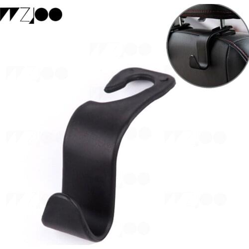 Clips Car Seat Hook Auto Headrest Hanger Bag Holder for Car Bag Purse Cloth Grocery Storage Black Auto Fastener Accessries