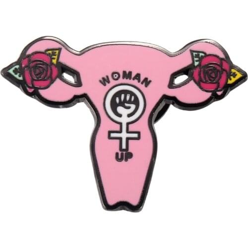 Uterus Woman Up Womens brooch Pin Badges gifts for Women