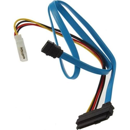 0.7M Mini SFF-8482 to SAS 29P SATA Adapter Hard Drive Splitter Data Cable Kit