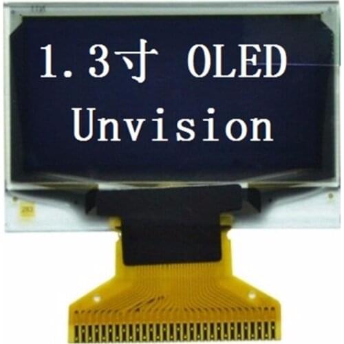 1.3 inch OLED display OLED LCD screen cold screen 128 * 64 white / blue light