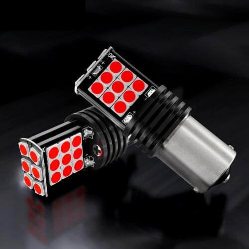 ASLENT 2x Signal Lamp P21w Led Ba15s 1156 Py21w Bau15s Bulb 3030SMD White 1157 Led Bay15d P21/5w Turn Brake Backup Light 12V