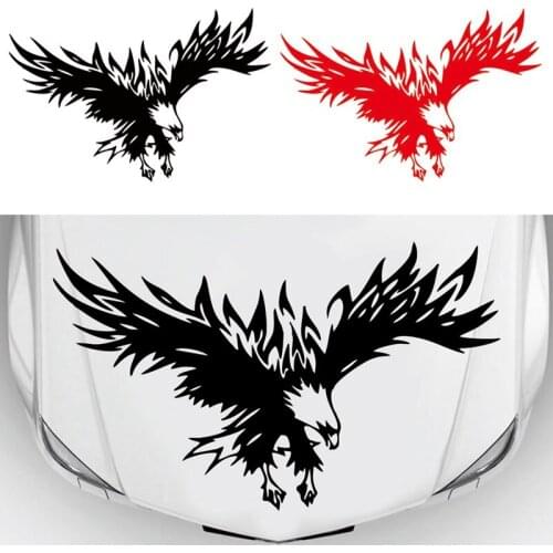 50*80CM Car Stickers Vinyl Eagle Style Sticker Hood Window Door Animal Auto Decal Exterior Decoration Car-Styling Motorcycle BK