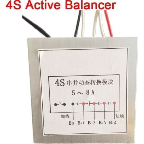 5A-8A 4S 12V Active Balancer Equalizer Lipo Lifepo4 Li-ion Battery BMS High Current Dynamic Conversion Module Protection board a