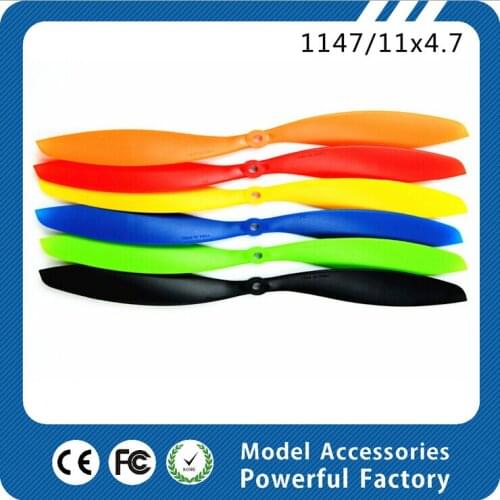 6colors quadcopter multirotor fixed wing 1147 propeller 11inch propellers helicopter QAV quadcopter multirotor propeller 1147