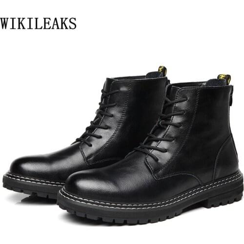 Martin Boots Mens Shoes Genuine Leather Boots for Men Male Ankle Boots Man Oxford Shoes for Men Zapatos De Vestir De Los Hombres