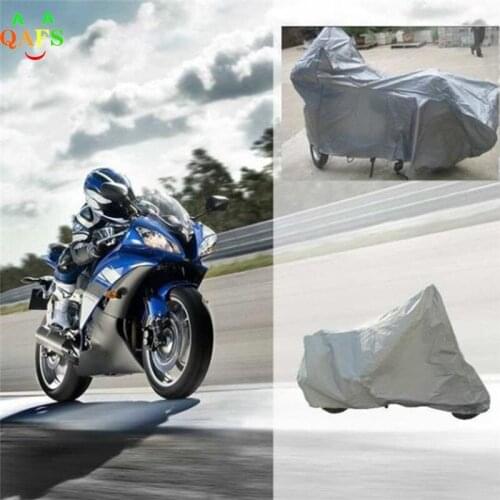 1Pc Silver Motorcycle Hood Scooters Covers Waterproof Dustproof Breathable Full Protective Anti UV Motorcycle Covers