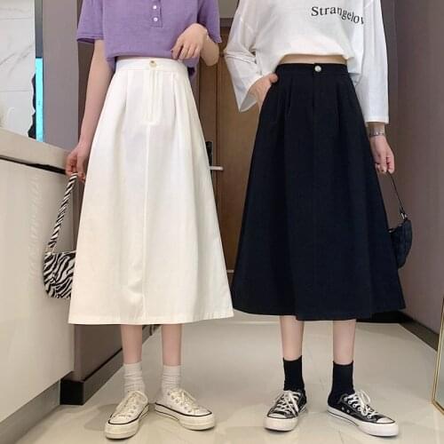 Cheap wholesale 2021 spring summer autumn new fashion casual sexy women Skirt woman female OL mid length skirt long skirt Fy3031