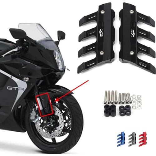 For HYOSUNG GT250R GT650R GT 650R 250R Motorcycle Mudguard Front Fork Protector Guard Block Front Fender Slider Accessories