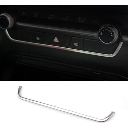 For Mazda 3 Axela 2019 2020 BP Stainless Steel Dashboard Center Console Cover Trim Sticker Sequin Garnish Molding Accessories