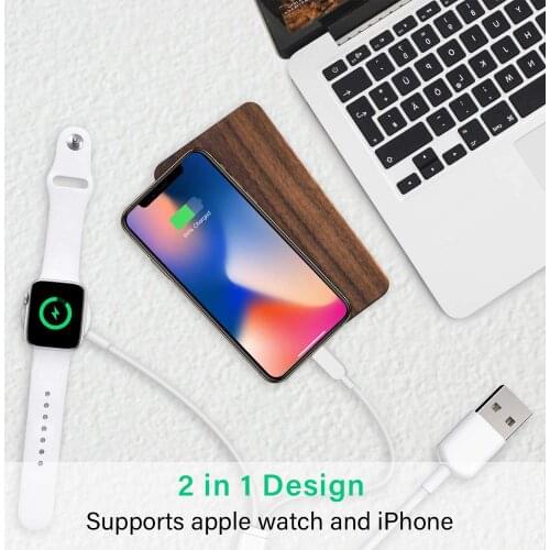 2 in1 Wireless Charger Cable for Apple Watch iWatch and Wireless Charging Cable for iPhone 3 In1