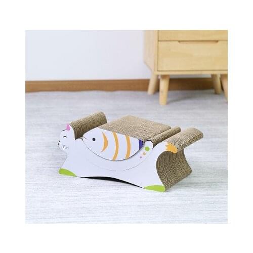Corrugated Cat Three-Piece Cat Scratching Board Cat Grinding Claw Toy Cat Climbing Frame Free Catnip Pet Supplies