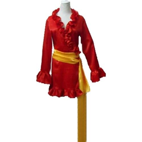 ONE PIECE Boa Hancock Cosplay Costume red dress