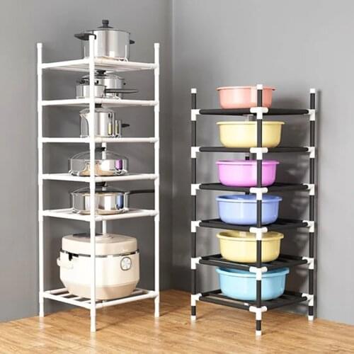 Kitchen Organizer Racks Floor Pot Racks Washbasin Storage Racks Basin Racks Kitchenware Storage Racks Washbasin Rack Shelf