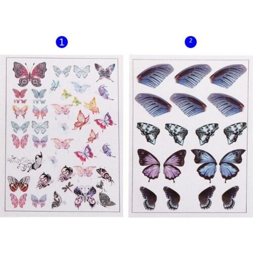 Epoxy Resin Materials Sheet Mold Decoration Simulated Butterfly DIY Jewelry Making Crafts Colorful Filling Tools MXME