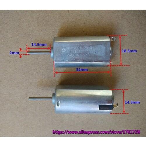 Brand new 14.5*18.5*32mm 170 micro DC motor FF-170PA-2548 6V 19000RPM high speed precious-metal brush motor