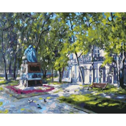 DRAWJOY Framed Picture DIY Painting By Numbers DIY Oil Painting On Canvas Home Decoration For Living Room 40*50cm