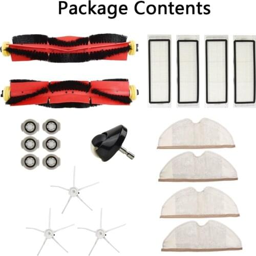 Accessory Set For XIAOMI MI Robot Vacuum Replacement Parts Set Brush Filter Main Brush Side Brush High Quality Material