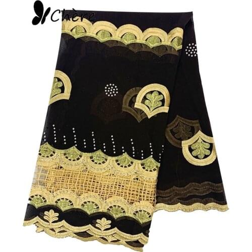 Newest African Women Scarf High Quality Chiffon Scarf Embroidery Hijab Scarf for Eid Scarf BC525