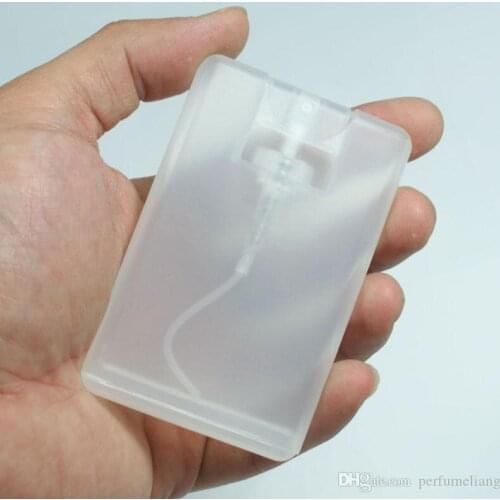 20ml Plastic Spray Parfum Box Card Moisturizing Perfume Sprayer Bottle Refillable Perfume Spray Pump Only One Time
